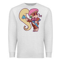 Oatmeal Heather cute guitarist dixie kong Premium Sweatshirt - linhVisuals
