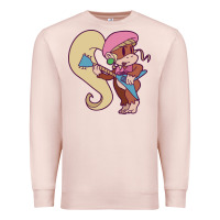 Pale Pink cute guitarist dixie kong Premium Sweatshirt - linhVisuals
