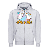 Heather Grey goose bumps Zipper Hoodie - JahusDesignShop
