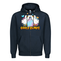 Navy goose bumps Zipper Hoodie - JahusDesignShop