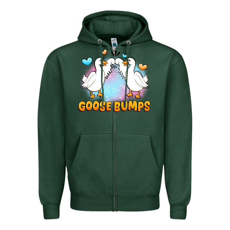 Goose Bumps Zipper Hoodie by JahusDesignShop | Teevron