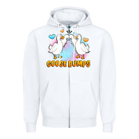 White goose bumps Zipper Hoodie - JahusDesignShop