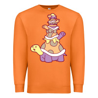 Carrot cute turtle stack Premium Sweatshirt - linhVisuals