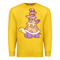 Lemon cute turtle stack Premium Sweatshirt - linhVisuals
