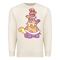 Sandshell cute turtle stack Premium Sweatshirt - linhVisuals