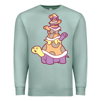 Seafoam cute turtle stack Premium Sweatshirt - linhVisuals