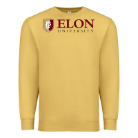 Antique Gold ELON UNIVERSITY Premium Sweatshirt - linhVisuals