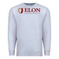 Heather Grey ELON UNIVERSITY Premium Sweatshirt - linhVisuals