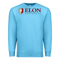 Ocean Blue ELON UNIVERSITY Premium Sweatshirt - linhVisuals