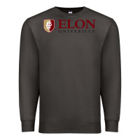 Smoke ELON UNIVERSITY Premium Sweatshirt - linhVisuals