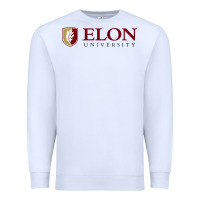White ELON UNIVERSITY Premium Sweatshirt - linhVisuals