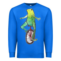 True Royal dat boi watercolor unicycle frog Premium Sweatshirt - linhVisuals