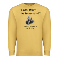 Antique Gold funny thomas jefferson usa history teacher student gift t shirt Premium Sweatshirt - linhVisuals