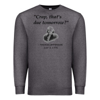 Charcoal Heather funny thomas jefferson usa history teacher student gift t shirt Premium Sweatshirt - linhVisuals