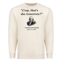 Sandshell funny thomas jefferson usa history teacher student gift t shirt Premium Sweatshirt - linhVisuals