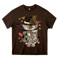 Chocolate Brown walking in a winter wonderland Heavy Core Tee - CowGirlArtShop