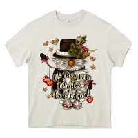 Cream walking in a winter wonderland Heavy Core Tee - CowGirlArtShop