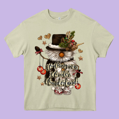 Walking In A Winter Wonderland Heavy Core Tee Designed By Cowgirlartshop