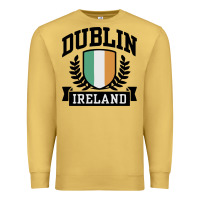 Antique Gold dublin ireland Premium Sweatshirt - linhVisuals