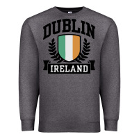 Charcoal Heather dublin ireland Premium Sweatshirt - linhVisuals