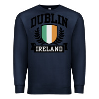 Navy dublin ireland Premium Sweatshirt - linhVisuals