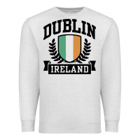 Oatmeal Heather dublin ireland Premium Sweatshirt - linhVisuals
