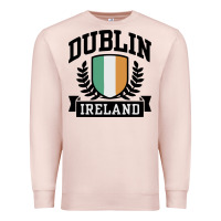 Pale Pink dublin ireland Premium Sweatshirt - linhVisuals