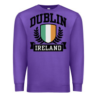 Purple dublin ireland Premium Sweatshirt - linhVisuals