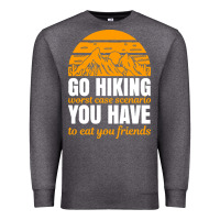 Charcoal Heather hiking t  shirt go hiking Premium Sweatshirt - linhVisuals