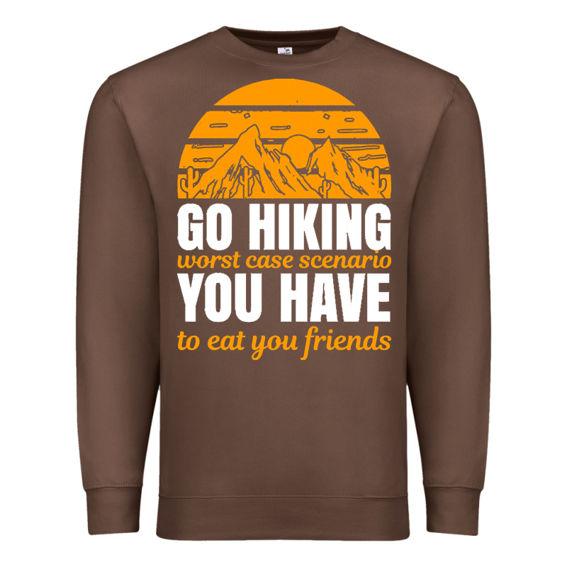 Hiking T  Shirt Go Hiking Premium Sweatshirt by linhVisuals | Teevron