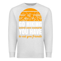 Oatmeal Heather hiking t  shirt go hiking Premium Sweatshirt - linhVisuals
