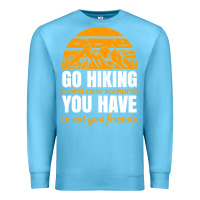 Ocean Blue hiking t  shirt go hiking Premium Sweatshirt - linhVisuals