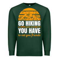 Sports Green hiking t  shirt go hiking Premium Sweatshirt - linhVisuals
