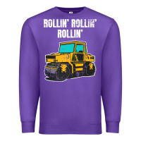 Purple asphalt paver gift premium t shirt Premium Sweatshirt - linhVisuals