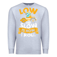 Heather Grey asphalt paving operator quote low and slow is how i roll t shirt Premium Sweatshirt - linhVisuals