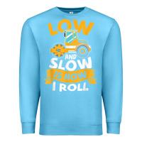 Ocean Blue asphalt paving operator quote low and slow is how i roll t shirt Premium Sweatshirt - linhVisuals