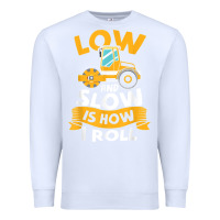White asphalt paving operator quote low and slow is how i roll t shirt Premium Sweatshirt - linhVisuals