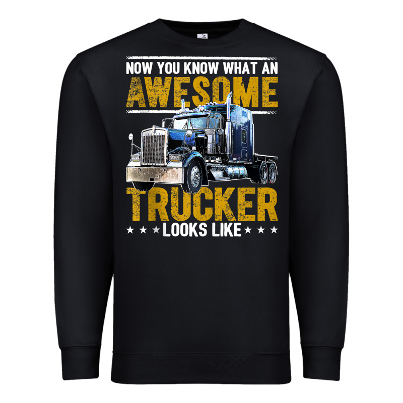 Awesome Trucker Big Rig Semi Trailer Truck Driver Gift Men Tank Top Premium Sweatshirt by linhVisuals | Teevron
