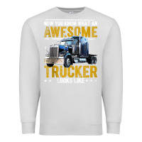 Dove Grey awesome trucker big rig semi trailer truck driver gift men tank top Premium Sweatshirt - linhVisuals