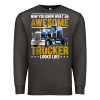 Smoke awesome trucker big rig semi trailer truck driver gift men tank top Premium Sweatshirt - linhVisuals