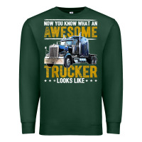 Sports Green awesome trucker big rig semi trailer truck driver gift men tank top Premium Sweatshirt - linhVisuals