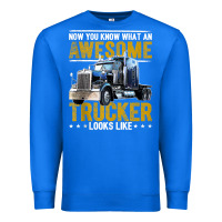 True Royal awesome trucker big rig semi trailer truck driver gift men tank top Premium Sweatshirt - linhVisuals
