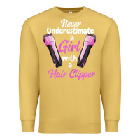 Antique Gold barber shirts for women   funny hairdresser barber t shirt Premium Sweatshirt - linhVisuals