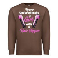 Chestnut barber shirts for women   funny hairdresser barber t shirt Premium Sweatshirt - linhVisuals