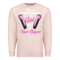 Pale Pink barber shirts for women   funny hairdresser barber t shirt Premium Sweatshirt - linhVisuals