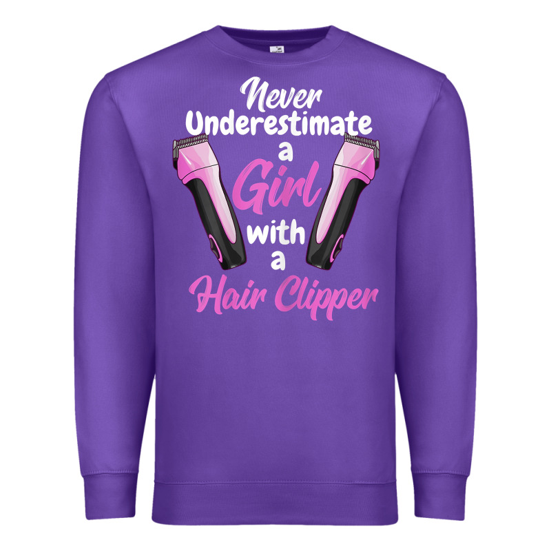 Barber Shirts For Women   Funny Hairdresser Barber T Shirt Premium Sweatshirt by linhVisuals | Teevron