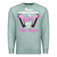 Seafoam barber shirts for women   funny hairdresser barber t shirt Premium Sweatshirt - linhVisuals