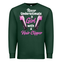 Sports Green barber shirts for women   funny hairdresser barber t shirt Premium Sweatshirt - linhVisuals