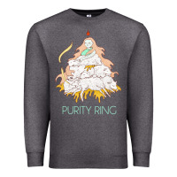 Charcoal Heather purity ring müsïc Premium Sweatshirt - linhVisuals
