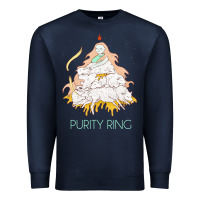 Navy purity ring müsïc Premium Sweatshirt - linhVisuals